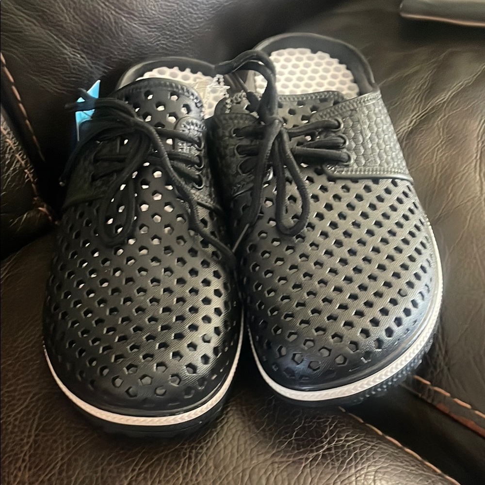 Black Breathable Sandals with Lightweight Design